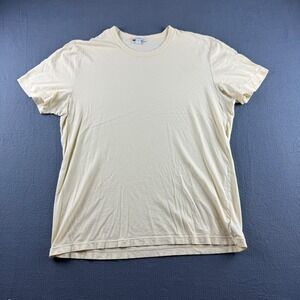 James Perse T Shirt Men's 3 Yellow Short Sleeve Minimal Preppy Luxury USA Made